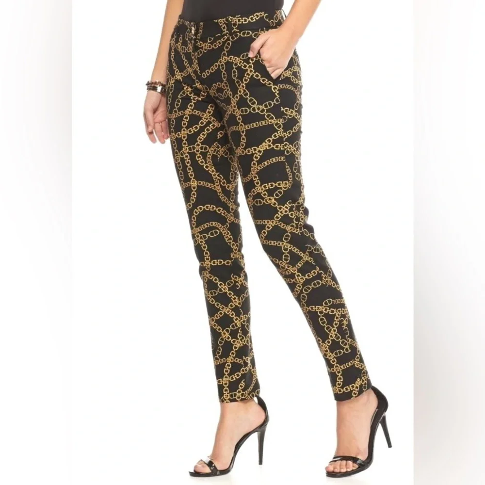 NWOT. MICHAEL Michael Kors. Keegan Chain Print Miranda Pants. Size 12.